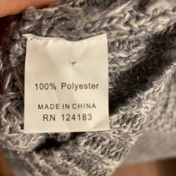 Jon & Anna Sweater Cape Cowl Neck Poncho Boho - Picture 8 of 9